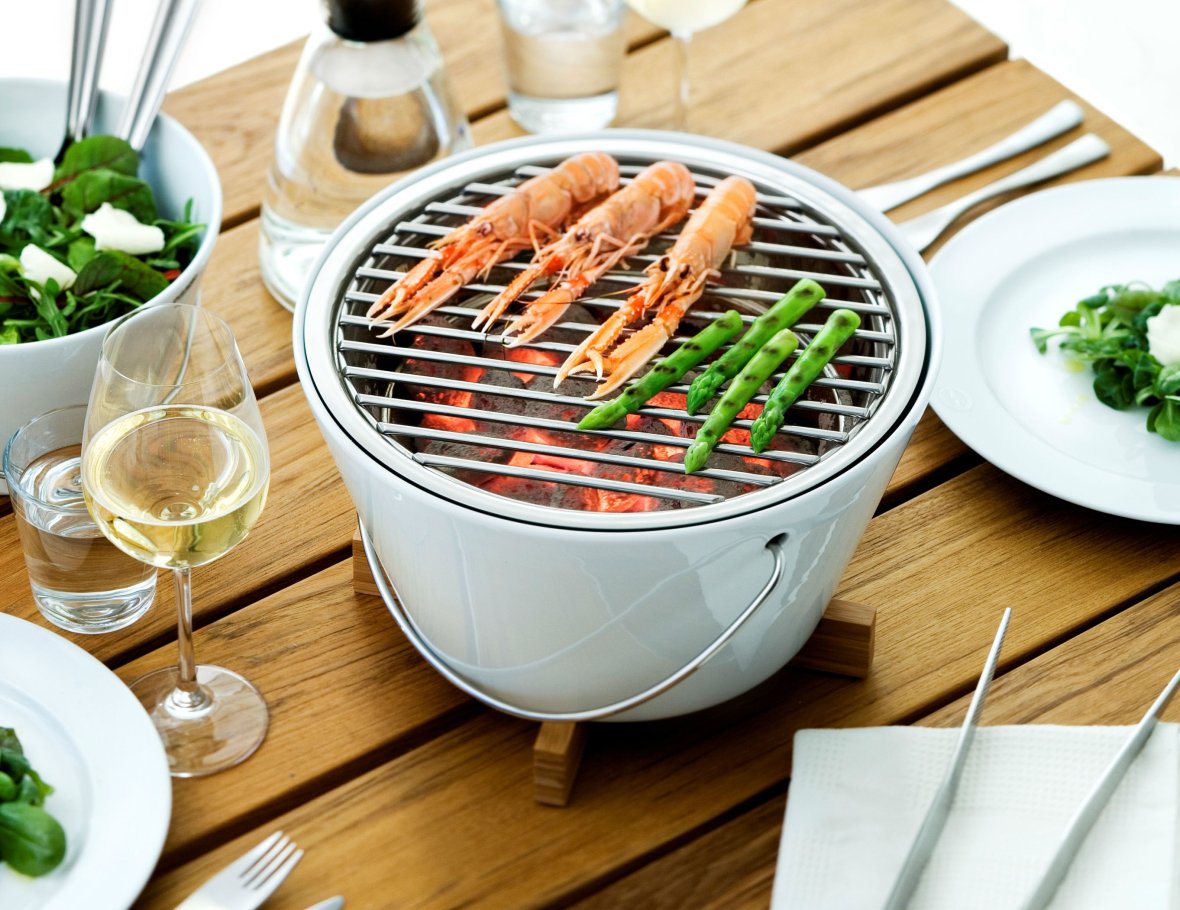 Table BBQ Grill White