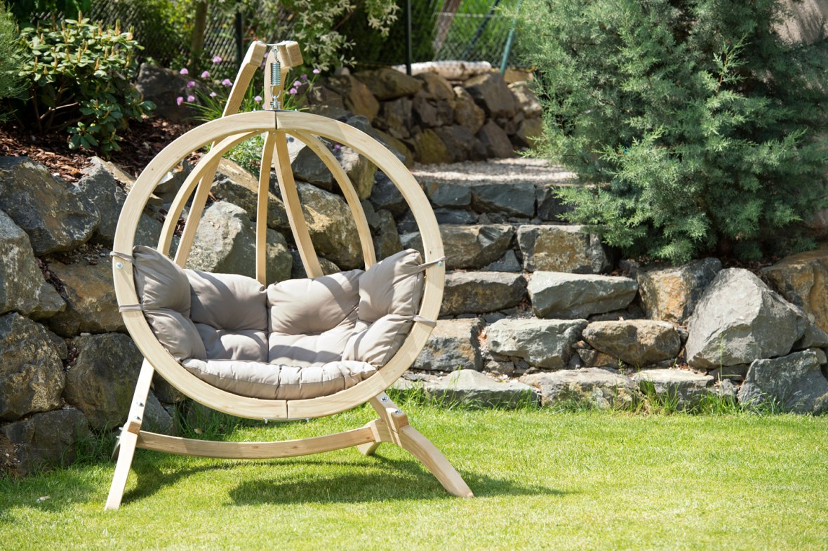 Hanging chair for the garden – Taupe