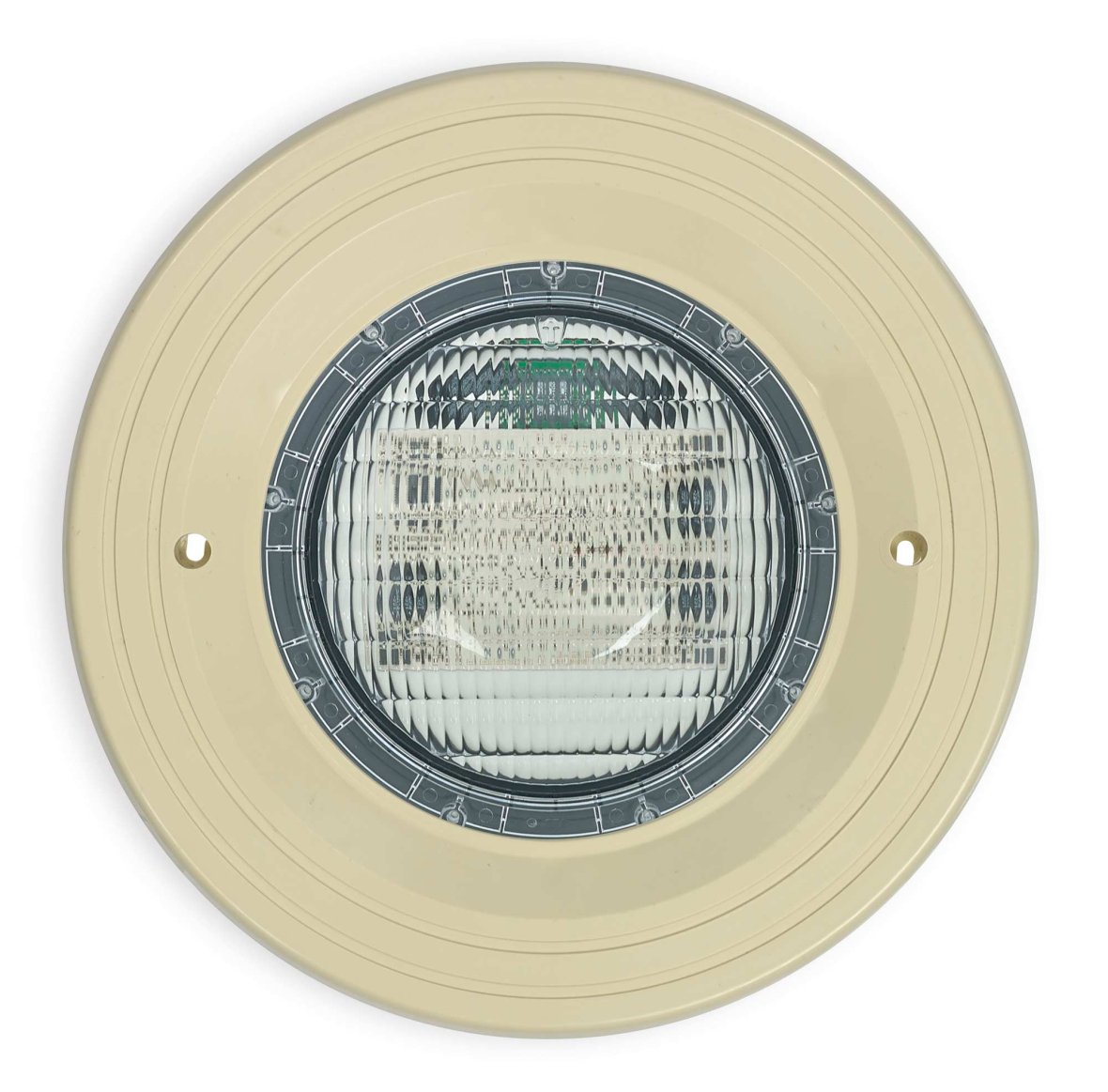 LED lamp with a beige fixture