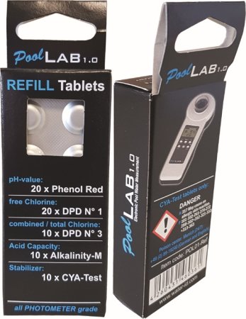 Tablets Pool Lab 1.0 digital tester (70 pieces)
