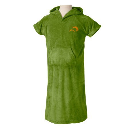 Terry cloth poncho Adults Green
