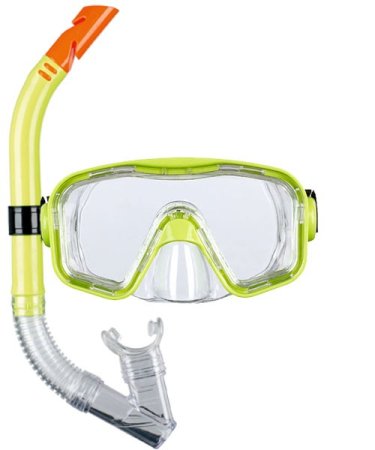 Snorkel and Diving Glasses Bahia Kids from 12 years Yellow