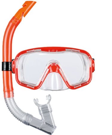 Snorkel and Diving Glasses Bahia kids from 12 years Red