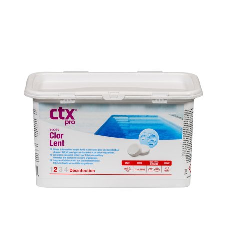 Chlorine tablets slow-acting 250g 1kg ctx373